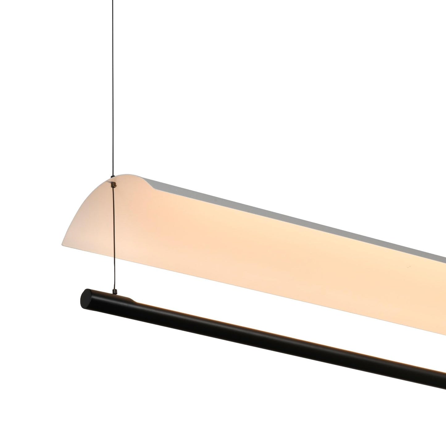 LQWELL® Modern Pendant Light LED 24W, Minimalist Industrial Pendant Lamp Vintage Hanging Lamp for Kitchen Living Room Bedroom Dining Room Cafes, Metal Chandelier Ceiling Lamp
