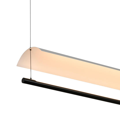 LQWELL® Modern Pendant Light LED 24W, Minimalist Industrial Pendant Lamp Vintage Hanging Lamp for Kitchen Living Room Bedroom Dining Room Cafes, Metal Chandelier Ceiling Lamp