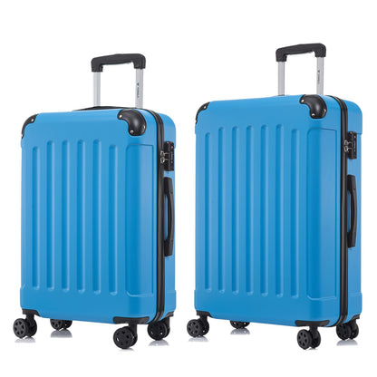YONSLY® Premium Travel Suitcase TSA Lock, YKK Zipper Hardshell Suitcase Trolley Cabin Suitcase Rolling Suitcase Hand Luggage 4 Wheels (L-XL-Set)