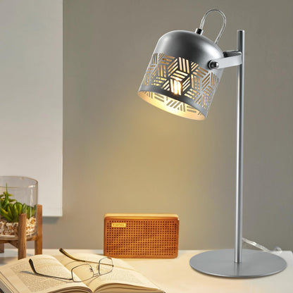 LQWELL® LED Table Lamp, Retro Palace Style Table Lamp, E27 Bedside Lamp, Metal Desk Lamp Dining Table Lamp for Bedroom Dining Room Library Museum Studio Office Bar Shop Decor