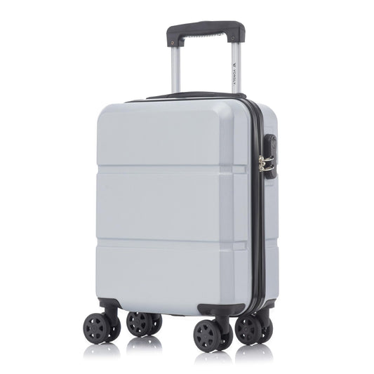 YONSLY® Trolley Travel Suitcase, Rolling Suitcase Carry-On with 4 360° Wheels, Hardshell Suitcase, Combination Lock, Soft Rubber Handle