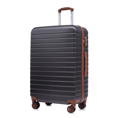 YONSLY® Travel Suitcase Trolley Rolling Luggage Carry-on Set, Cabin Suitcase, Hardshell Suitcase with 4 360° Wheels, Combination Lock, Soft Rubber Handle