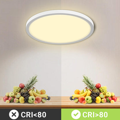 LQWELL® LED Ceiling Light, IP44 Waterproof Bathroom Light Round Flat 36W 4320LM Modern Simple Thin Lamp for Living Room Bathroom Bedroom Kitchen Balcony Basement Office, 400 * 24mm