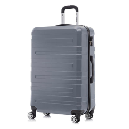 YONSLY® Travel Suitcase Trolley, Rolling Luggage Carry-on Set, Cabin Suitcase, Travel Suitcase with 4 360° Wheels, Combination Lock, Soft Rubber Handle, Hardside Travel Suitcase