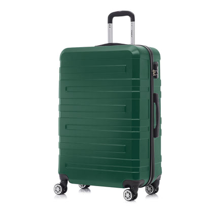 YONSLY® Travel Suitcase Trolley, Rolling Luggage Carry-on Set, Cabin Suitcase, Travel Suitcase with 4 360° Wheels, Combination Lock, Soft Rubber Handle, Hardside Travel Suitcase