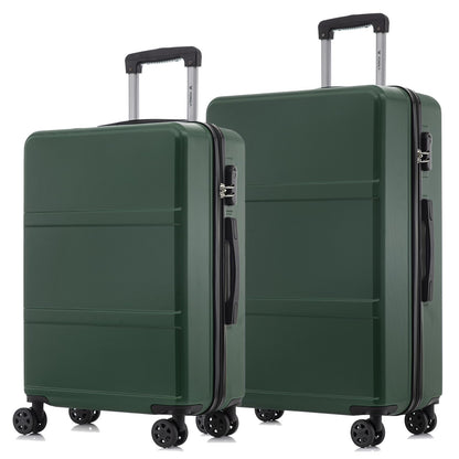 yonsly Trolley Reisekoffer Suitcase Set, Rollkoffer Handgepäck, Kofferset, Gepäckset Hartschalenreisekoffer mit 4 Rollen 360°, Zahlenschloss, Weicher Gummigriff (2er Set, L&XL)