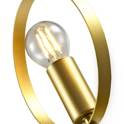 LQWELL® E14 Wall Light, Indoor Wall Lamp 1-Bulb Wall Lighting Wall Spotlight in Modern Industrial Style, for Bedroom Living Room Studio Hotel Staircase, Gold, Bulb not included