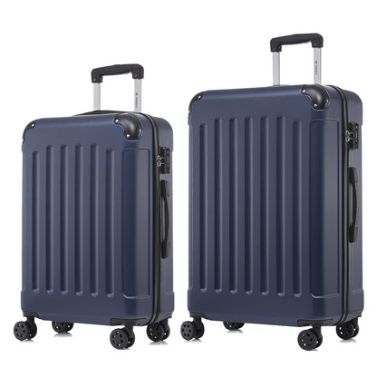 YONSLY® Premium Travel Suitcase TSA Lock, YKK Zipper Hardshell Suitcase Trolley Cabin Suitcase Rolling Suitcase Hand Luggage 4 Wheels (L-XL-Set)