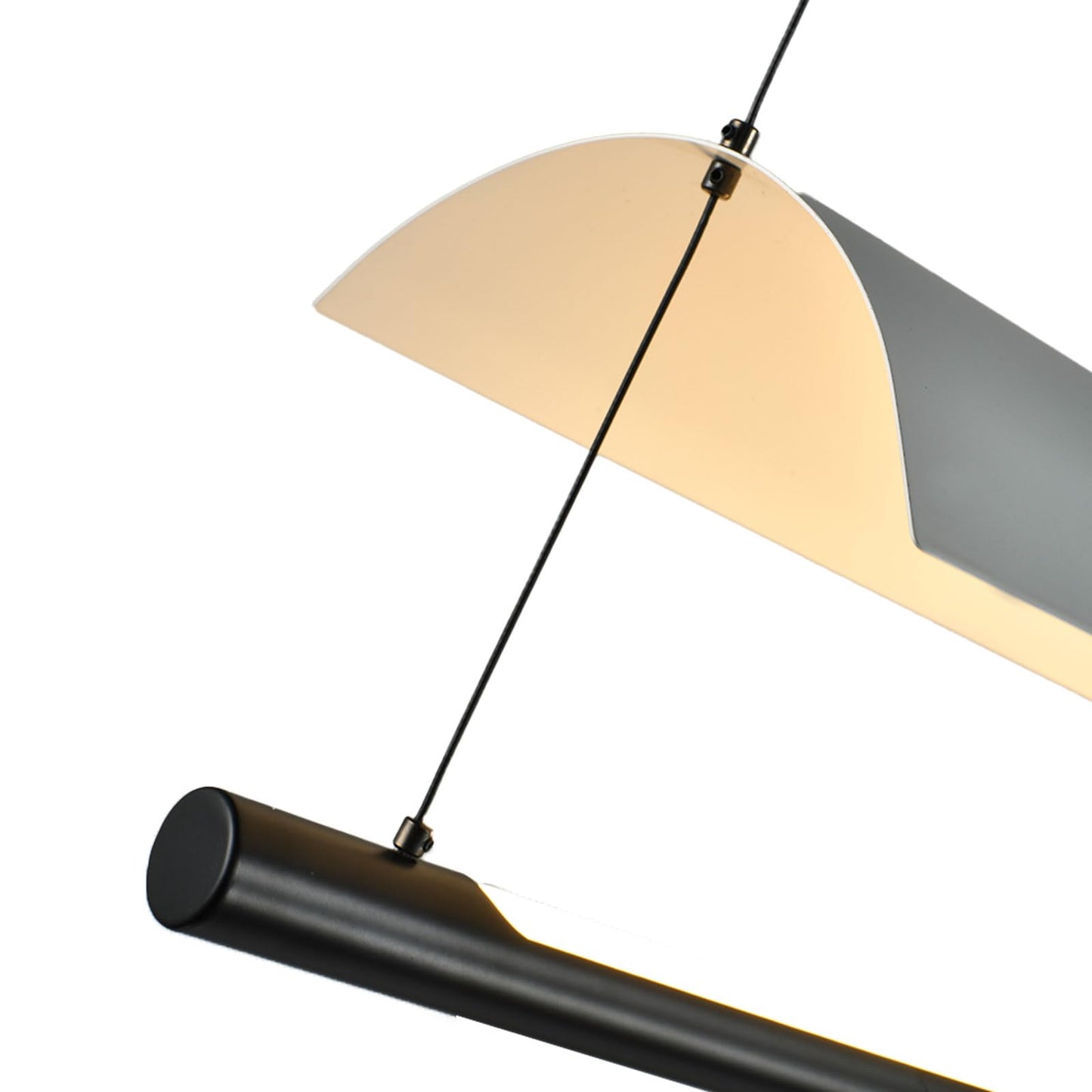 LQWELL® Modern Pendant Light, LED 36W, Minimalist Industrial Pendant Lamp, Vintage Hanging Lamp for Kitchen, Living Room, Bedroom, Dining Room, Cafes, Metal Chandelier Ceiling Lamp