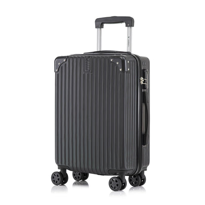 YONSLY® Trolley Suitcase, Rolling Carry-on Luggage, Cabin Suitcase Hard-Shell Travel Suitcase with 4 360° Wheels, Combination Lock, Soft Rubber Handle