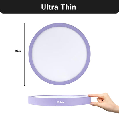 LQWELL® Ceiling Light LED Ceiling Lamp, IP44 Waterproof Bathroom Lamp Round Flat 23W 4000K 2400LM Modern Simple Lamp Thin for Living Room Bathroom Bedroom Kitchen Balcony Basement Office, 300 * 25mm