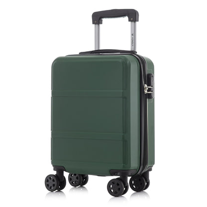YONSLY® Trolley Reisekoffer Travel Suitcase, Rollkoffer Handgepäck, Hartschalenreisekoffer mit 4 Rollen 360°, Zahlenschloss, Weicher Gummigriff