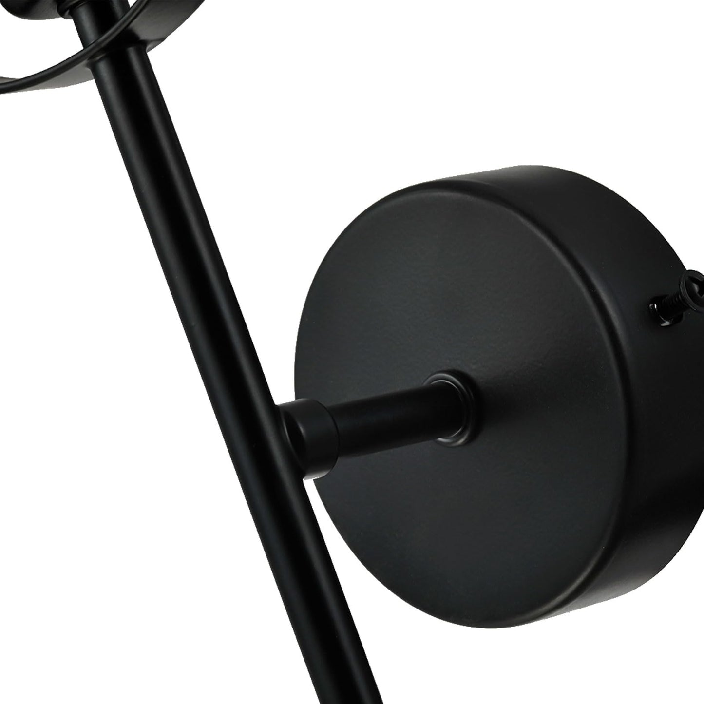 LQWELL® E14 Wall Light, Indoor Wall Lamp 1-Bulb Wall Lighting Wall Spot in Modern Industrial Style, for Bedroom Living Room Studio Hotel Staircase, Matte Black, Bulb Not Included