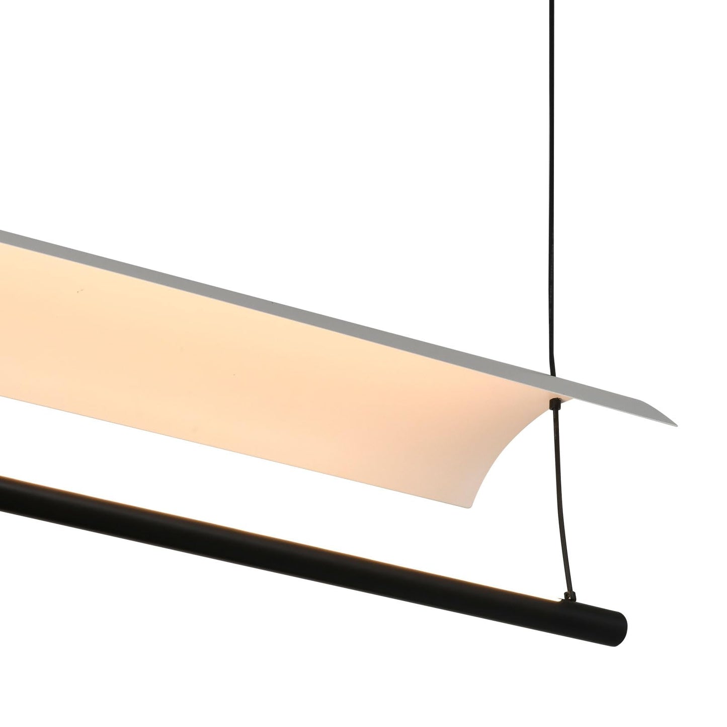 LQWELL® Modern Pendant Light LED 24W, Minimalist Industrial Pendant Lamp Vintage Hanging Lamp for Kitchen Living Room Bedroom Dining Room Cafes, Metal Chandelier Ceiling Lamp