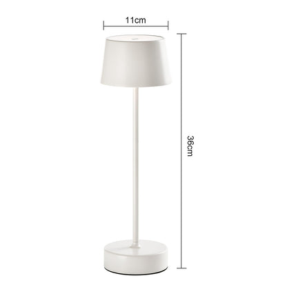 LQWELL® LED Table Lamp, Touch Dimmable Desk Lamp Type C USB Bedside Lamp Adjustable Brightness for Indoors Living Room Bedroom Dinner Hotel Bar Restaurant