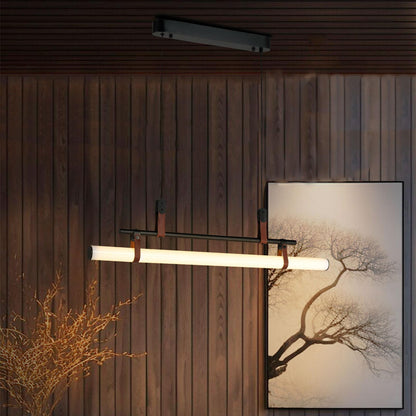 LQWELL® Modern Pendant Light LED 9W, Minimalist Industrial Pendant Lamp Vintage Hanging Lamp for Kitchen Living Room Bedroom Dining Room Cafes, Metal Chandelier Ceiling Lamp