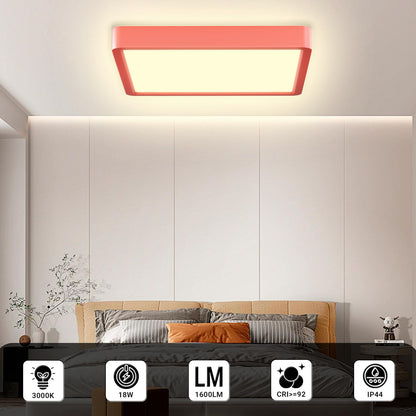 LQWELL® Ceiling Light LED Ceiling Lamp, IP44 Waterproof Bathroom Lamp Square Flat 23W 3000K 2400LM Modern Simple Lamp Thin for Living Room Bathroom Bedroom Kitchen Balcony Basement Office, 300 * 25mm