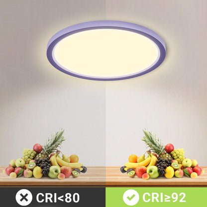 LQWELL® Ceiling Light LED Ceiling Lamp, IP44 Waterproof Bathroom Lamp Round Flat 23W 3000K 2400LM Modern Simple Lamp Thin for Living Room Bathroom Bedroom Kitchen Balcony Basement Office, 300 * 25mm