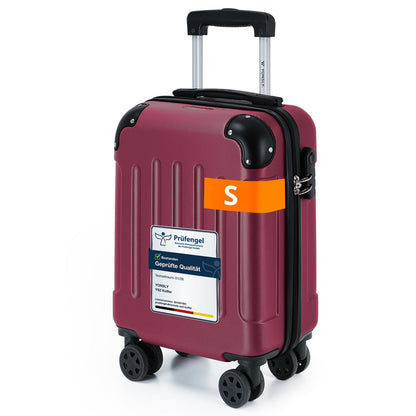 YONSLY® Luggage Suitcase Travel Suitcase, Trolley Carry-on Luggage, Hardshell Suitcase with 360° Spinner Wheels, Combination Lock, Multi-stage Telescopic Handle