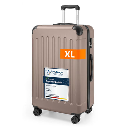 YONSLY® Luggage Suitcase Travel Suitcase, Trolley Carry-on Luggage, Hardshell Suitcase with 360° Spinner Wheels, Combination Lock, Multi-stage Telescopic Handle