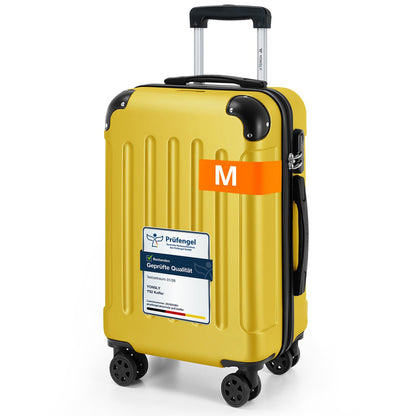 YONSLY® Luggage Suitcase Travel Suitcase, Trolley Carry-on Luggage, Hardshell Suitcase with 360° Spinner Wheels, Combination Lock, Multi-stage Telescopic Handle