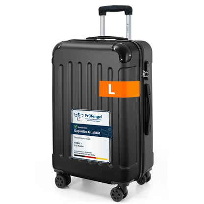 YONSLY® Luggage Suitcase Travel Suitcase, Trolley Carry-on Luggage, Hardshell Suitcase with 360° Spinner Wheels, Combination Lock, Multi-stage Telescopic Handle