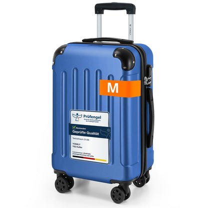 YONSLY® Luggage Suitcase Travel Suitcase, Trolley Carry-on Luggage, Hardshell Suitcase with 360° Spinner Wheels, Combination Lock, Multi-stage Telescopic Handle