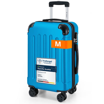 YONSLY® Luggage Suitcase Travel Suitcase, Trolley Carry-on Luggage, Hardshell Suitcase with 360° Spinner Wheels, Combination Lock, Multi-stage Telescopic Handle