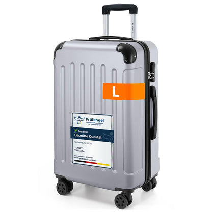 YONSLY® Luggage Suitcase Travel Suitcase, Trolley Carry-on Luggage, Hardshell Suitcase with 360° Spinner Wheels, Combination Lock, Multi-stage Telescopic Handle