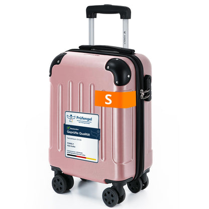 YONSLY® Luggage Suitcase Travel Suitcase, Trolley Carry-on Luggage, Hardshell Suitcase with 360° Spinner Wheels, Combination Lock, Multi-stage Telescopic Handle