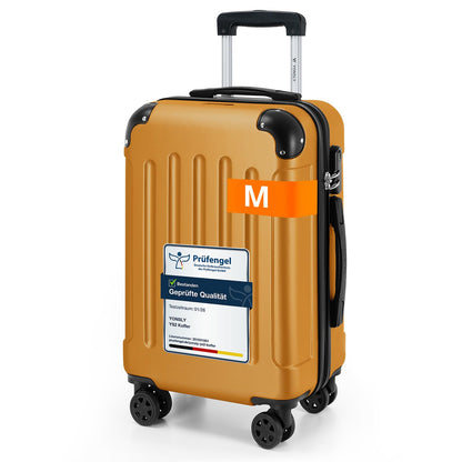 YONSLY® Luggage Suitcase Travel Suitcase, Trolley Carry-on Luggage, Hardshell Suitcase with 360° Spinner Wheels, Combination Lock, Multi-stage Telescopic Handle