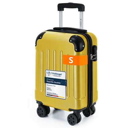 YONSLY® Luggage Suitcase Travel Suitcase, Trolley Carry-on Luggage, Hardshell Suitcase with 360° Spinner Wheels, Combination Lock, Multi-stage Telescopic Handle