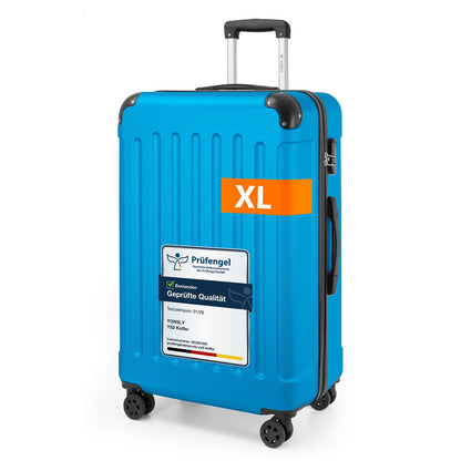 YONSLY® Luggage Suitcase Travel Suitcase, Trolley Carry-on Luggage, Hardshell Suitcase with 360° Spinner Wheels, Combination Lock, Multi-stage Telescopic Handle