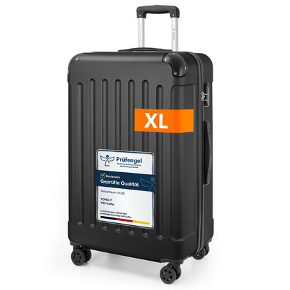 YONSLY® Luggage Suitcase Travel Suitcase, Trolley Carry-on Luggage, Hardshell Suitcase with 360° Spinner Wheels, Combination Lock, Multi-stage Telescopic Handle