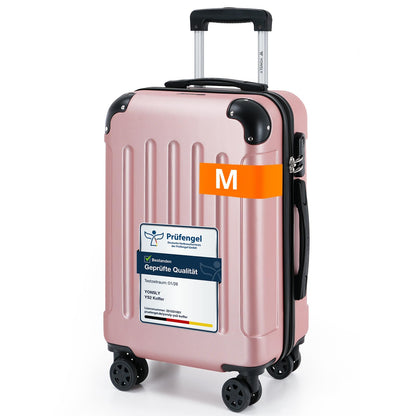 YONSLY® Luggage Suitcase Travel Suitcase, Trolley Carry-on Luggage, Hardshell Suitcase with 360° Spinner Wheels, Combination Lock, Multi-stage Telescopic Handle