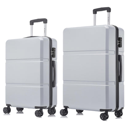 YONSLY® Premium Suitcase with TSA Lock, YKK Zipper Hardside Luggage Trolley Cabin Suitcase Roller Suitcase Carry-on with 4 Wheels (L-XL Set)