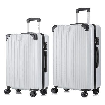 YONSLY® Premium Luggage TSA Lock, YKK Zipper Hard Shell Suitcase Trolley Cabin Luggage Roller Suitcase Carry-On 4 Wheels (L-XL-Set)