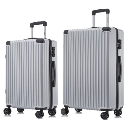 YONSLY® Premium Luggage TSA Lock, YKK Zipper Hardside Suitcase Trolley Cabin Luggage Spinner Suitcase Carry-on 4 Wheels (L-XL Set)