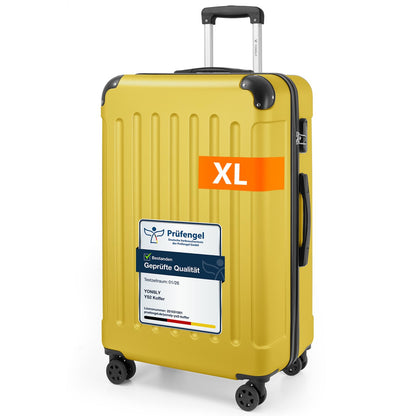YONSLY® Luggage Suitcase Travel Suitcase, Trolley Carry-on Luggage, Hardshell Suitcase with 360° Spinner Wheels, Combination Lock, Multi-stage Telescopic Handle