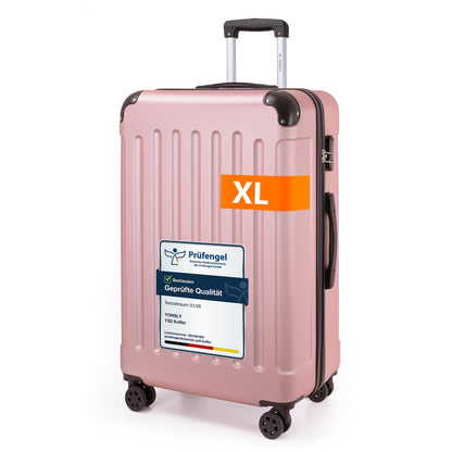 YONSLY® Luggage Suitcase Travel Suitcase, Trolley Carry-on Luggage, Hardshell Suitcase with 360° Spinner Wheels, Combination Lock, Multi-stage Telescopic Handle