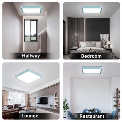 LQWELL® Ceiling Light LED Ceiling Lamp, IP44 Waterproof Bathroom Lamp Square Flat 23W 6000K 2400LM Modern Simple Lamp Thin for Living Room Bathroom Bedroom Kitchen Balcony Basement Office, 300 * 25mm