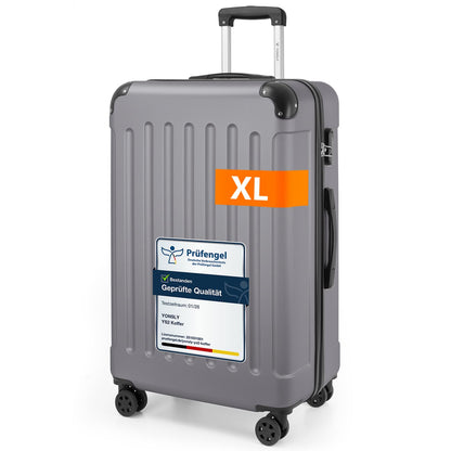 YONSLY® Luggage Suitcase Travel Suitcase, Trolley Carry-on Luggage, Hardshell Suitcase with 360° Spinner Wheels, Combination Lock, Multi-stage Telescopic Handle