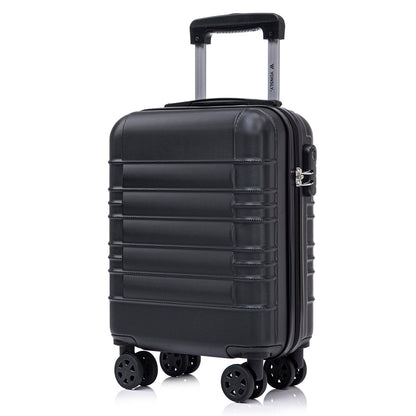 YONSLY® Suitcase, Trolley Suitcase, Cabin Luggage with 4 360° Wheels, Hardshell Suitcase, Combination Lock, Soft Rubber Handle
