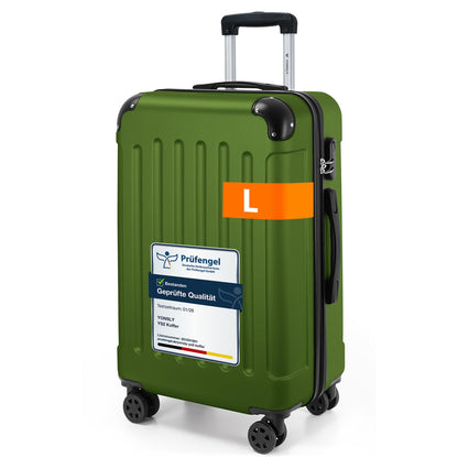 YONSLY® Luggage Suitcase Travel Suitcase, Trolley Carry-on Luggage, Hardshell Suitcase with 360° Spinner Wheels, Combination Lock, Multi-stage Telescopic Handle