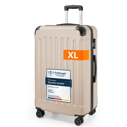 YONSLY® Luggage Suitcase Travel Suitcase, Trolley Carry-on Luggage, Hardshell Suitcase with 360° Spinner Wheels, Combination Lock, Multi-stage Telescopic Handle