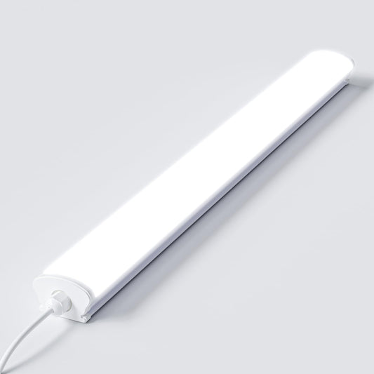LQWELL® LED Feuchtraumleuchte, LED Röhre 150x6.8x5cm IP65 Wasserfest, 45W 5050LM 6500K Kaltweiß, Deckenleuchte Lange als Kellerleuchte, Wannenleuchte, Nassraumleuchte, Garagelampe, Werkstattlampe