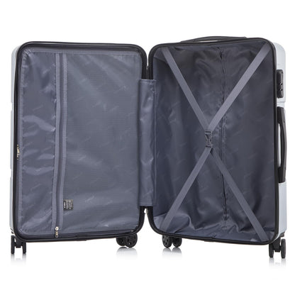 YONSLY® Trolley Travel Suitcase, Rolling Suitcase Carry-On with 4 360° Wheels, Hardshell Suitcase, Combination Lock, Soft Rubber Handle
