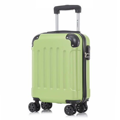 YONSLY® Suitcase, Trolley Travel Suitcase, Rolling Carry-on Luggage with 4 360° Wheels, ABS Hardshell, Security Lock, Soft Rubber Handle, 210D Lining