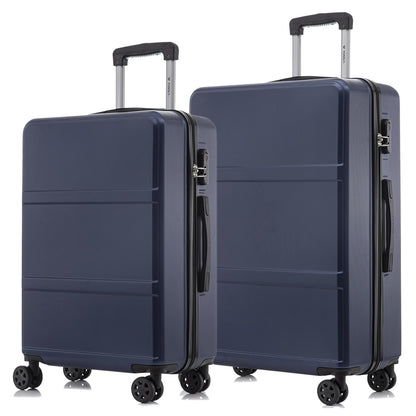 yonsly Trolley Reisekoffer Suitcase Set, Rollkoffer Handgepäck, Kofferset, Gepäckset Hartschalenreisekoffer mit 4 Rollen 360°, Zahlenschloss, Weicher Gummigriff (2er Set, L&XL)