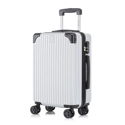 YONSLY® Trolley Suitcase, Rolling Carry-on Luggage, Cabin Suitcase Hard-Shell Travel Suitcase with 4 360° Wheels, Combination Lock, Soft Rubber Handle